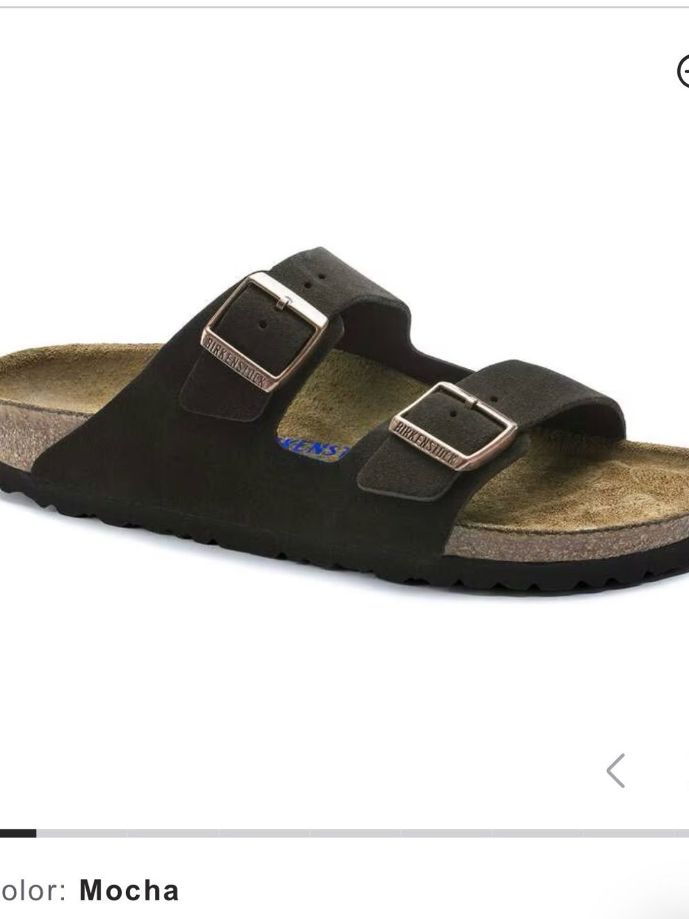 Birkenstock Arizona Sandals in Mocha Dark Brown Suede Narrow Soft Footbed 40 - Picture 4 of 14